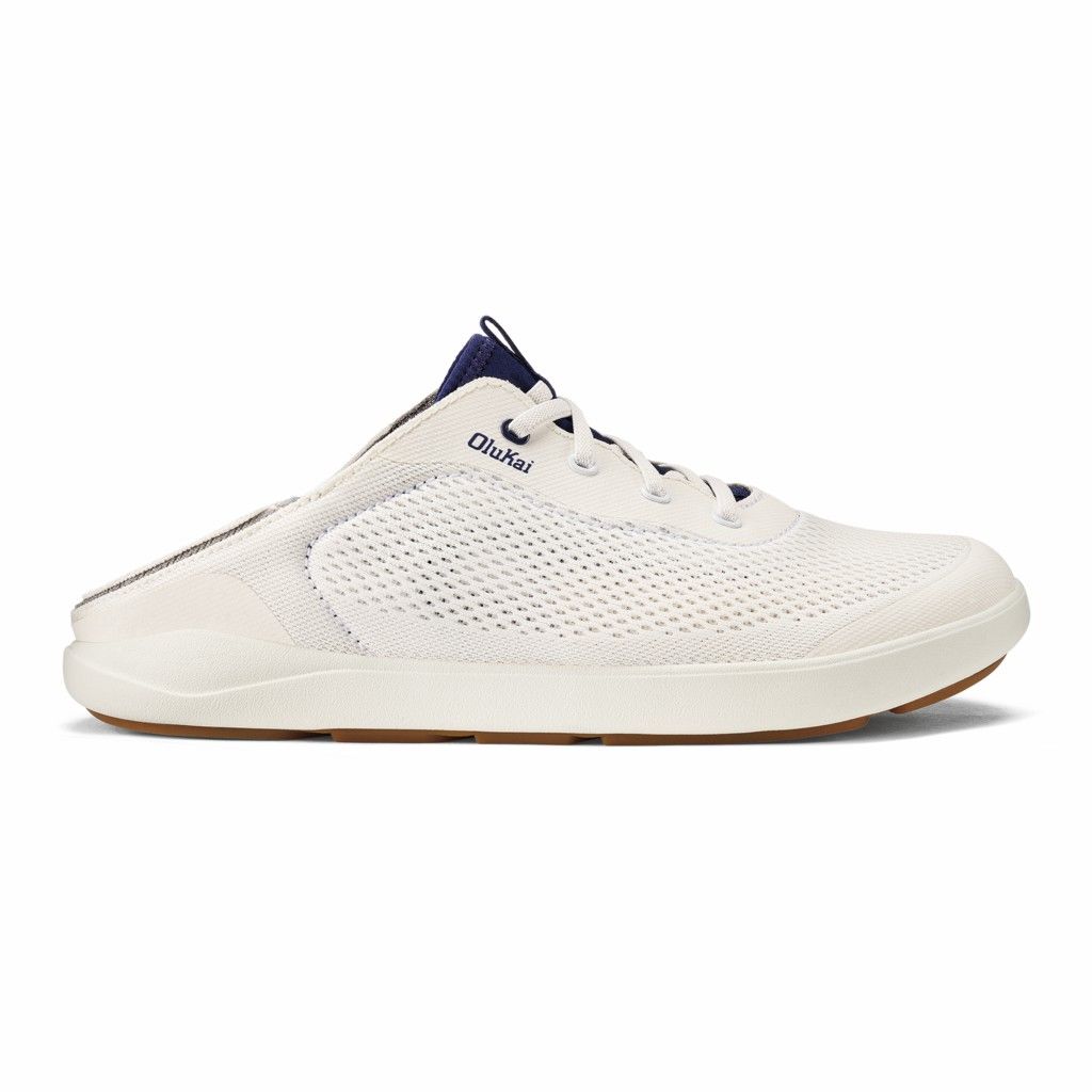 Zapatos Olukai Moku Pae - Zapatillas Hombre Blancos 20631-207